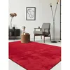 Image de the carpet Relax tapis moelleux à poils courts antidérapant lavable à 30 degrés Rouge 120 x 160 cm