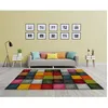 Image de Tapis de Salon à Poils Courts - THE CARPET - Belis - Multicolore - 200x290 cm - Rectangulaire