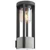 Image de Lucande Applique Exterieur Overa à intensité variable (Moderne) en Gris Aluminium (1 lampeà E27) Murale Luminaire Lampe Jardin