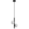 Image de Suspension - Lucande - lampe suspendue - Verre - 25 x 12 x 36 5 cm - noir blanc