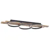 Image de Plafonnier ampoules LED - Lindby - lampe de plafond - Bois - 100 x 29 5 x 10 cm - bois