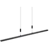 Image de Suspension ampoules LED - Lindby - lampe suspendue - - 120 x 3 5 x 2 cm - noir mat