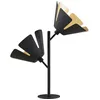 Image de Lucande Lampe à poser Jemmily (Moderne) en Noir Aluminium e. a. pour Salon & Salle manger (à 2 lampes E14) de designer