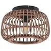 Image de Plafonnier - Lindby - lampe de plafond - Bois - noir mat bois