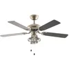 Image de Lindby Ventilateur de plafond avec lampe Anariki (Traditionnel) en Argent Métal e. a. pour Salon & Salle à manger (à 3 lampes GU10)
