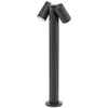 Image de PRIOS Luminaire extérieur Tulimar à intensité variable (Moderne) en Noir Aluminium (à 2 lampes GU10) Borne lumineuse borne