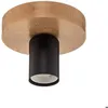 Image de Envostar Plafonnier Esan à intensité variable (Moderne) en Marron Bois e. a. pour Salon & Salle manger (1 lampeà E27) bois