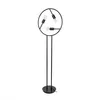 Image de Lucande Lampadaire Linnard (Moderne) en Noir Métal e. a. pour Salon & Salle à manger (à 3 lampes E27) lampe sur pied design de
