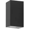 Image de PRIOS Applique Exterieur Irfan à intensité variable (Moderne) en Noir (à 2 lampes GU10) Murale Luminaire Lampe Jardin Eclairage