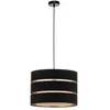 Image de Lindby Suspension à intensité variable (Scandinave) en Noir Textile e. a. pour Salon & Salle manger (1 lampeà E27) Luminaire Lampe