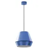 Image de LED Suspension Mynoria (Moderne) en Bleu Aluminium e. a. pour Salon & Salle à manger (1 lampe à) lampe plafonnier suspension