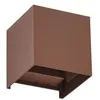 Image de LED Applique Exterieur Nivar (Moderne) en Marron Métal (1 lampeà) Murale Luminaire Lampe Jardin Eclairage d'exterieur
