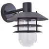 Image de Lindby Applique Exterieur Meliora à intensité variable en Noir Métal (1 lampeà E27) Murale Luminaire Lampe Jardin Eclairage