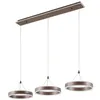 Image de Suspension ampoules LED - Lucande - lampe suspendue - - 113 5 x 30 x 5 cm - marron blanc