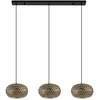 Image de Suspension - Lindby - lampe suspendue - Bois - noir bois