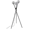Image de Lucande Lampadaire Visata (Moderne) en Noir Métal e. a. pour Salon & Salle à manger (à 3 lampes G9) lampadaire éclairage indirect