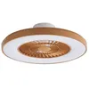 Image de LED Ventilateur de plafond avec lampe Teleo à intensité variable (Moderne) en Marron e. a. pour Salon & Salle manger (1 lampeà)