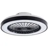 Image de LED Ventilateur de plafond avec lampe Teleo à intensité variable (Moderne) en Noir e. a. pour Salon & Salle manger (1 lampeà)