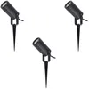 Image de Lindby Luminaire extérieur Thorgal à intensité variable (Moderne) en Noir (à 3 lampes GU10) Lampe sur piquet