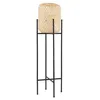 Image de Lampadaire extérieur ampoules LED - Lucande - lampadaire de jardin - Bambou - bois noir