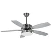 Image de LED Ventilateur de plafond avec lampe Kuvio (Moderne) en Gris Métal e. a. pour Salon & Salle à manger (1 lampeà)