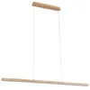 Image de Suspension ampoules LED - Lucande - lampe suspendue - Bois - 120 x 7 x 3 3 cm - bois