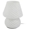Image de Lindby Lampe à poser Andriana (Moderne) en Blanc Verre e. a. pour Salon & Salle manger (1 lampe à E14)