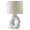 Image de Lampe à poser - Lindby - lampe de chevet - Tissu textile Céramique - blanc