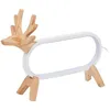 Image de Lampe à poser ampoules LED - Lindby - lampe de chevet - Bois - 31 x 10 x 23 cm - bois blanc