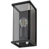 Image de Applique extérieure - Lucande - lampe murale extérieure - Aluminium Verre - noir gris fumée