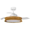Image de LED Ventilateur de plafond avec lampe Lineta à intensité variable (Traditionnel) en Marron Bois e. a. pour Salon & Salle manger (1