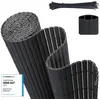 Image de Brise-vue PVC renforcé - SEKEY - 100x300 cm - Double renfort - Anthracite - 45 colliers