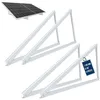 Image de NuaSol 4x support PV pour panneau solaire Montage en hauteur jusquà 118cm Toit plat panneau solaire PV Réglable 0-90°