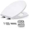 Image de AREBOS Abattant de WC avec système dabaissement automatique Duroplast ovale