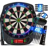 Image de Jeu de fléchettes électronique - KESSER - 21 jeux - 65 variantes - Jusquà 8 joueurs - Écran LCD - 15 fléchettes