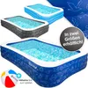 Image de Piscine gonflable familiale - KESSER - Anthracite - 3 mètres - 1 180 litres - 305 x 183 x 56 cm - PVC robuste