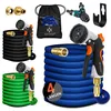 Image de Tuyau darrosage extensible anthracite - KESSER - 45 m - 10 modes de jet - Fixation murale incluse