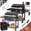 Image de Barbecue au charbon de bois - KESSER - Chariot BBQ Smoker XXL - Grille de cuisson émaillée 56x415 cm