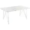 Image de Table De Repas Grieger Marbre Blanc 160 Cm 90 Cm