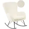 Image de Fauteuil À Bascule Anaset Bouclé Beige Clair