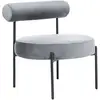 Image de Fauteuil Alpha Velours Gris