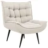 Image de Fauteuil en tissu beige clair ALVESTA