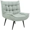 Image de Fauteuil en tissu vert menthe ALVESTA