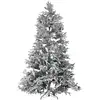 Image de Sapin De Noël Artificiel Enneigé Bassie 240 Cm Blanc