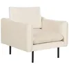 Image de Fauteuil en velours beige clair VINTERBRO