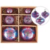 Image de Lot De 6 Boules Astrale Verre Rose