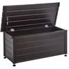 Image de Coffre de rangement CAMPALTO Métal 113 cm 50 cm Marron foncé