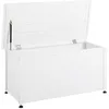 Image de Coffre de rangement CAMPALTO Métal 123 cm 60 cm Blanc