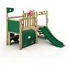 Image de Tour de jeux WICKEY My First Fort 2 pour tout-petits avec toboggan 120 cm vert   10 ans de garantie*