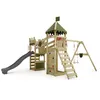Image de Tour de jeux bois FATMOOSE RiverRun Royal XXL avec double balançoire toboggan anthracite et pont suspendu   10 ans de garantie*
